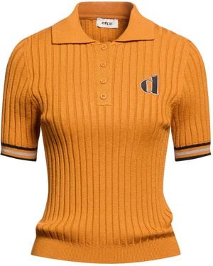Dixie Mustard Sweater Viscose, Polyester, Polyamide - Orange