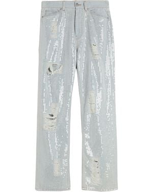 Palm Angels Jeans Cotton, Leather, Polyester - Blue