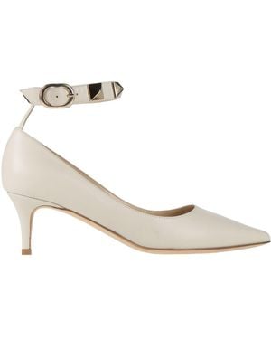 Douuod Ivory Pumps Soft Leather - Natural