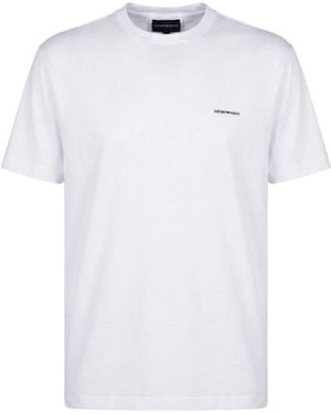 Emporio Armani T-Shirt Lyocell, Cotton - White