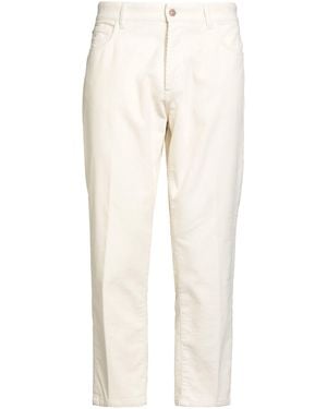 Officina 36 Trousers Cotton, Elastane - White