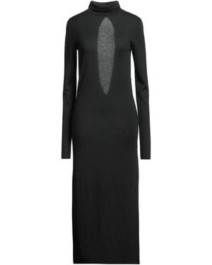 Lamberto Losani Maxi Dress Cashmere, Silk - Black