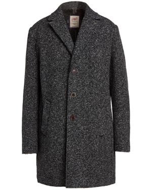 Bob Charcoal Coat Viscose, Polyester, Virgin Wool, Elastane - Gray