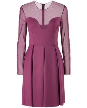 Pinko Mini Dress Nylon, Elastane - Purple