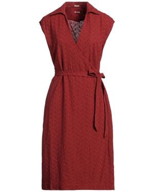 Massimo Alba Midi Dress Cotton - Red