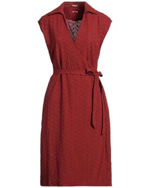 Massimo Alba Midi Dress Cotton - Red