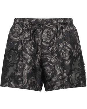 Versace Shorts & Bermuda Shorts Silk, Cotton, Viscose - Gray