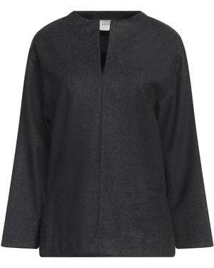 P.A.R.O.S.H. P.A.R.O..H. Charcoal Top Virgin Wool, Cashmere, Elastane - Black