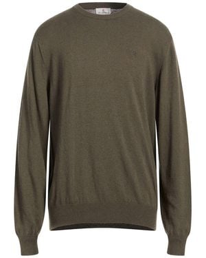 Conte Of Florence Military Sweater Wool, Viscose, Polyamide, Cashmere - Green