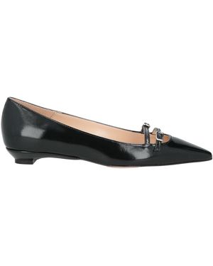 Ovyè Ballet Flats Leather - Black