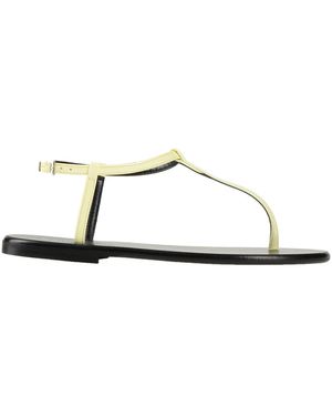 Bandoni Thong Sandal Textile Fibers - White
