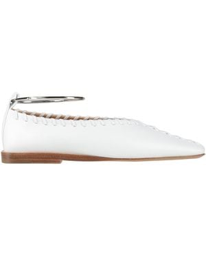 Jil Sander Ballet Flats - White