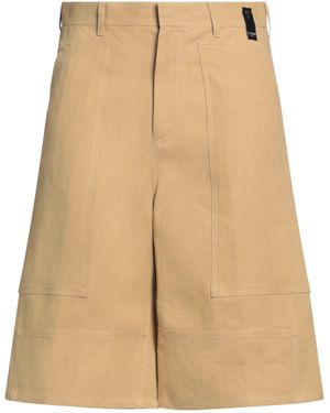 Fendi Camel Shorts & Bermuda Shorts Paper Yarn - Natural