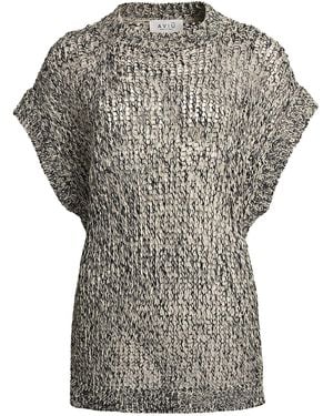 Ottod'Ame Sweater Linen, Polyurethane, Cotton, Polyester - Gray