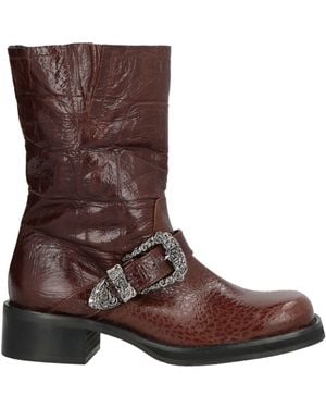 Ras Ankle Boots Leather - Brown
