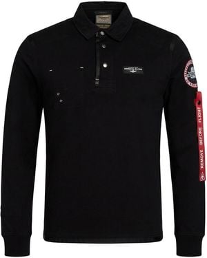 Aeronautica Militare Polo Shirt Cotton - Black