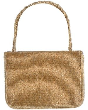STAUD Handbag Textile Fibers - Brown