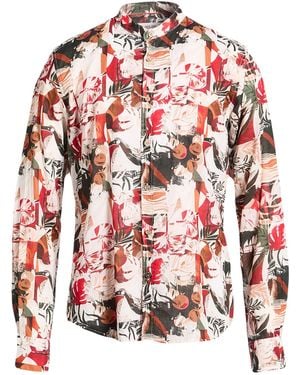 Yes-Zee Shirt Linen, Cotton - Red