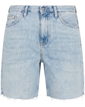 Calvin Klein Denim Shorts Cotton, Lyocell - Blue