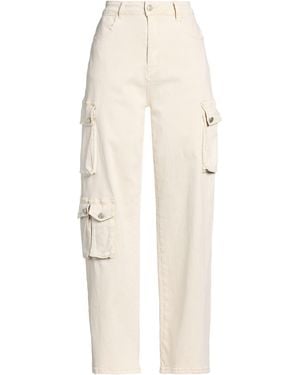 KIKISIX Ivory Pants Cotton, Elastane - Natural