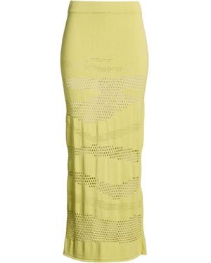 Akep Light Maxi Skirt Viscose, Polyester - Yellow