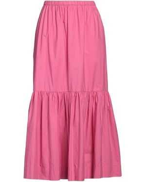 Ganni Midi Skirt Organic Cotton - Pink