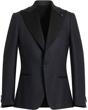Lardini Blazer Wool, Polyester, Elastane - Black