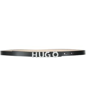 HUGO Belt Cow Leather - White