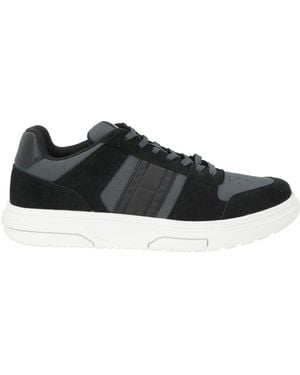 Tommy Hilfiger Sneakers Leather, Textile Fibers, Rubber - Black