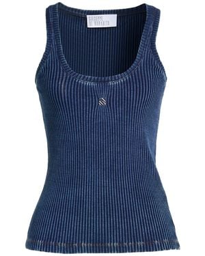 GIUSEPPE DI MORABITO Tank Top Cotton, Elastane - Blue