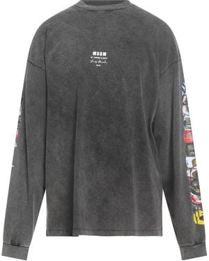 MSGM Tiago Alexandre X T-Shirt Cotton - Grey