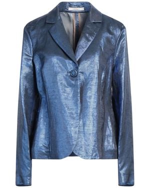 Maliparmi Blazer Viscose, Linen, Polyester - Blue