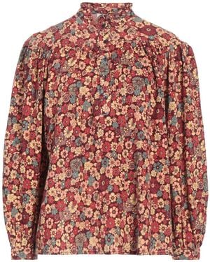 Antik Batik Burgundy Top Cotton - Red