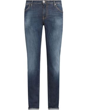 PT Torino Faded Skinny Cotton-Blend Jeans - Blue