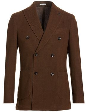 BRERAS Milano Blazer Virgin Wool, Elastane - Brown