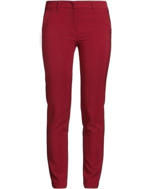 Rebel Queen Pants Polyester, Elastane - Red