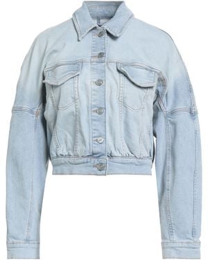 Ganni Denim Outerwear Cotton, Elastane - Blue