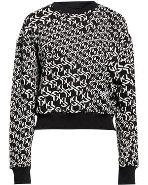 KARL LAGERFELD Sweatshirt Organic Cotton, Recycled Polyester - Black
