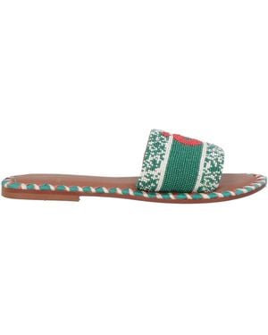 De Siena Sandals Textile Fibers - Green