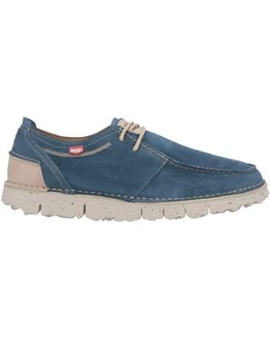 On Foot Lace-Up Shoes Leather - Blue
