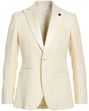 Lardini Blazer Wool, Polyamide, Polyester - Natural