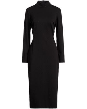 ViCOLO Midi Dress Cotton, Polyamide, Elastane - Black