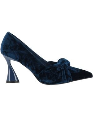 Jeannot Pumps Textile Fibers - Blue
