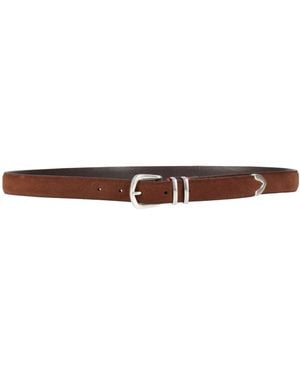 Eleventy Belt Leather - White