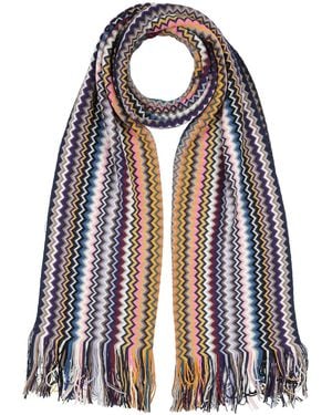 Missoni Lilac Scarf Wool, Acrylic - Blue