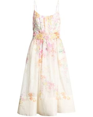 Zimmermann Midi-Kleid - Weiß