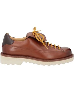 Bally Tan Lace-Up Shoes Calfskin - Brown