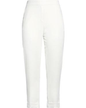 P.A.R.O.S.H. Ivory Trousers Polyester - White