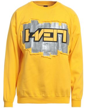 HAERVAERK Sweatshirt Polyester, Acrylic, Cotton - Yellow