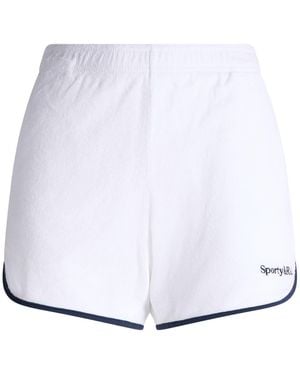 Sporty & Rich Denim Shorts - White